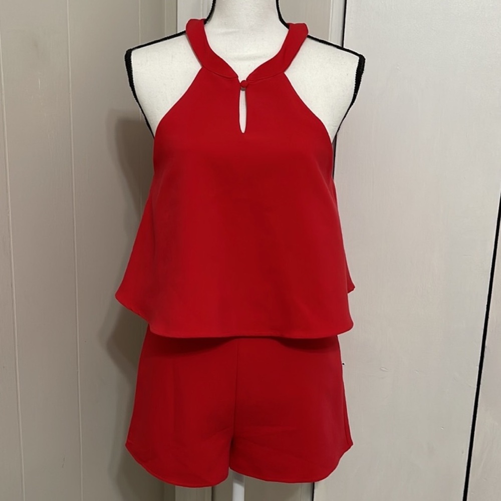 J•O•A Los Angeles Red Romper